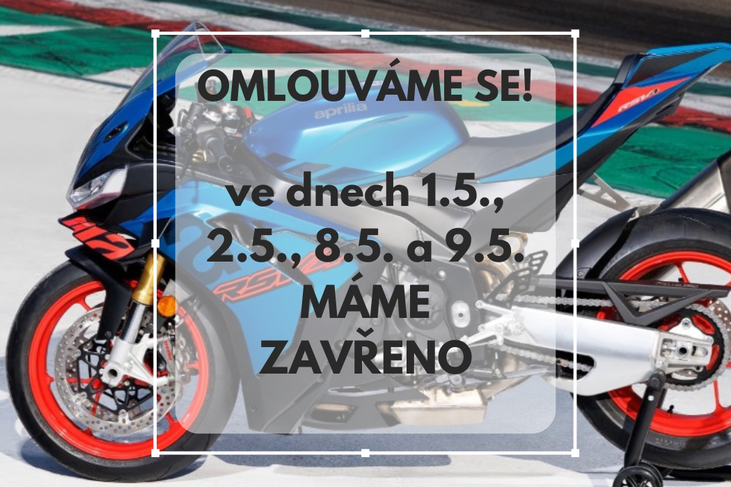 Ve dnech 1.5., 2.5., 8.5., 9.5. ZAVŘENO