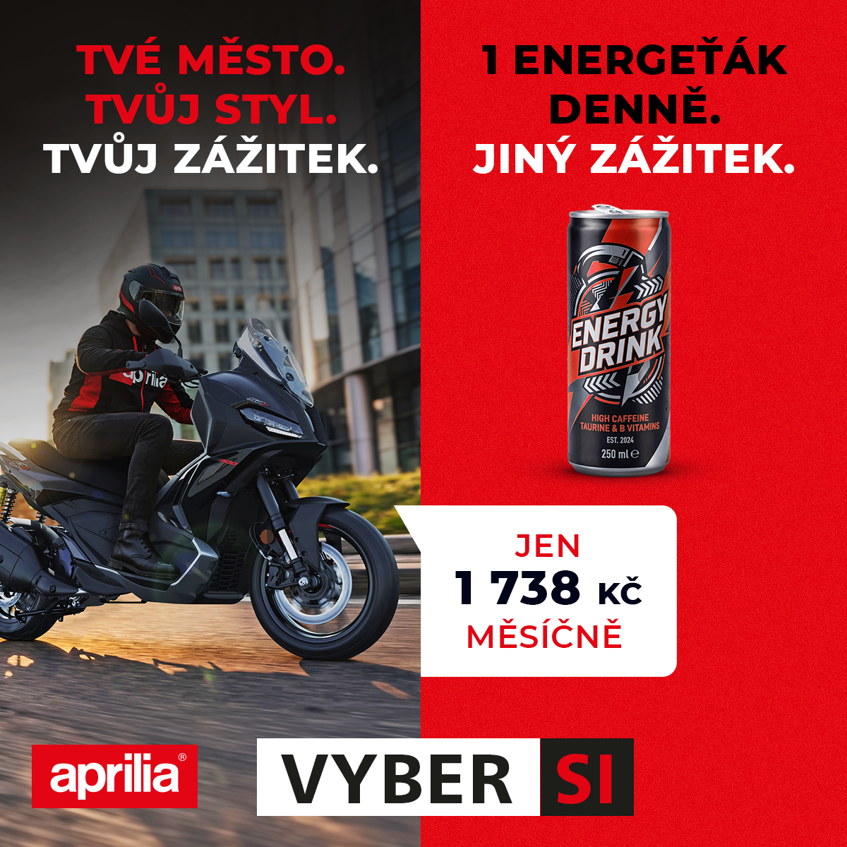 Vyjeď na své Aprilii už dnes – s nízkou měsíční splátkou