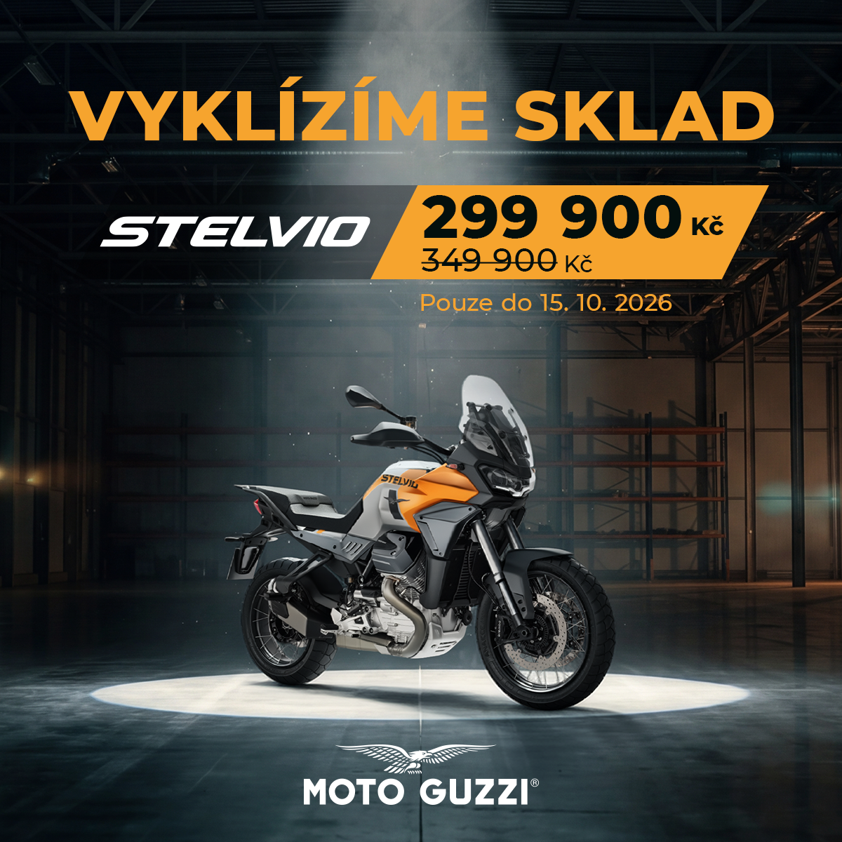 Moto Guzzi Stelvio nyní za 299 900 Kč