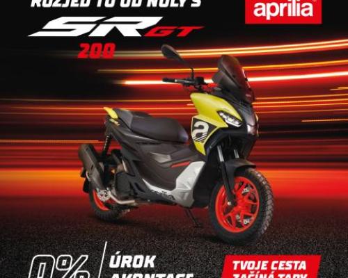Rozjeď to od nuly s Aprilia SR GT 200!