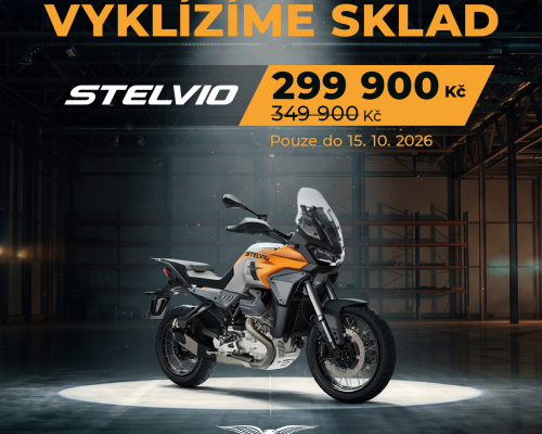 Moto Guzzi Stelvio nyní za 299 900 Kč