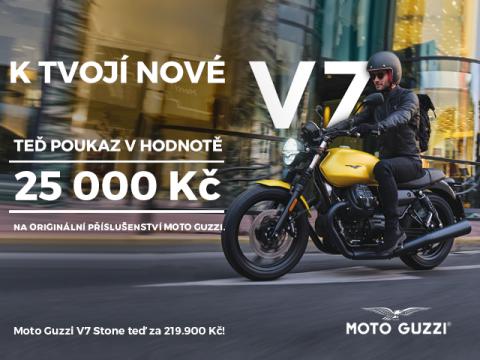 Voucher 25000Kč motoguzzi V7 Stone/Speciál