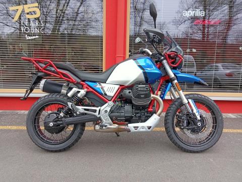 Moto Guzzi V85 TT, investom moto Zlín, enduro, Evocative BLU UYUNI